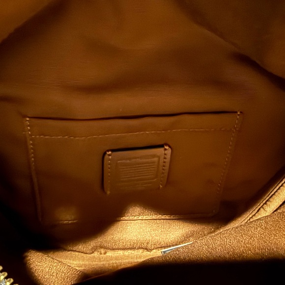 Coach Tan Belt Bag with Yellow Logo - Picture 4 of 5